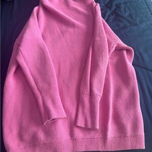 Cozy Pink Turtleneck Sweater